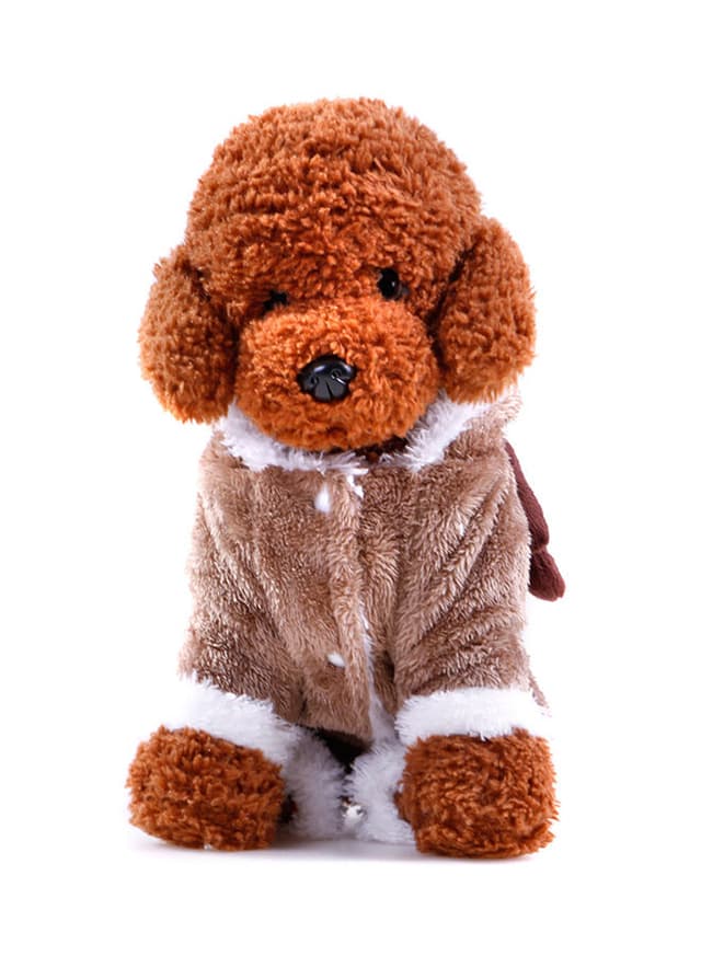 Generic Soft Elk Hoodie For Dogs Brown