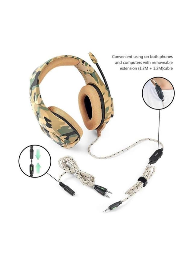 onikuma Wired Over-Ear Gaming Headphones With Mic For PS4/PS5/XOne/XSeries/NSwitch/PC