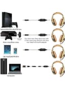 سماعات قيمنق سلكية مع ميكرفون K1 Over-Ear Wired Gaming Headphone With Mic For PlayStation 4  - Onikume