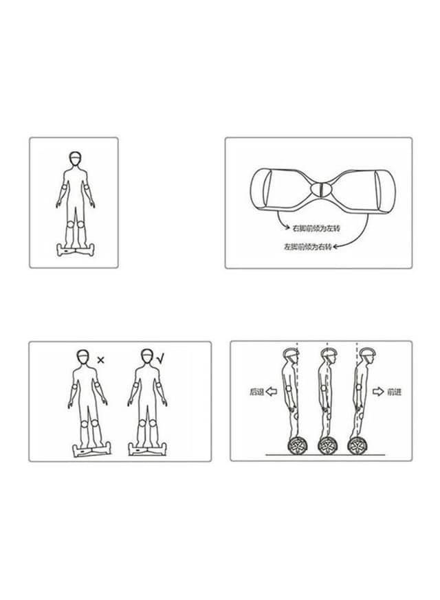 سكوتر هوفربورد (لوح تزلج كهربائي) Self Balance Electric Hoverboard - Cool Baby