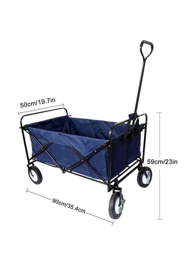 Cool Baby Foldable Heavy Duty Outdoor Trolley Blue/Black 85x48x26centimeter