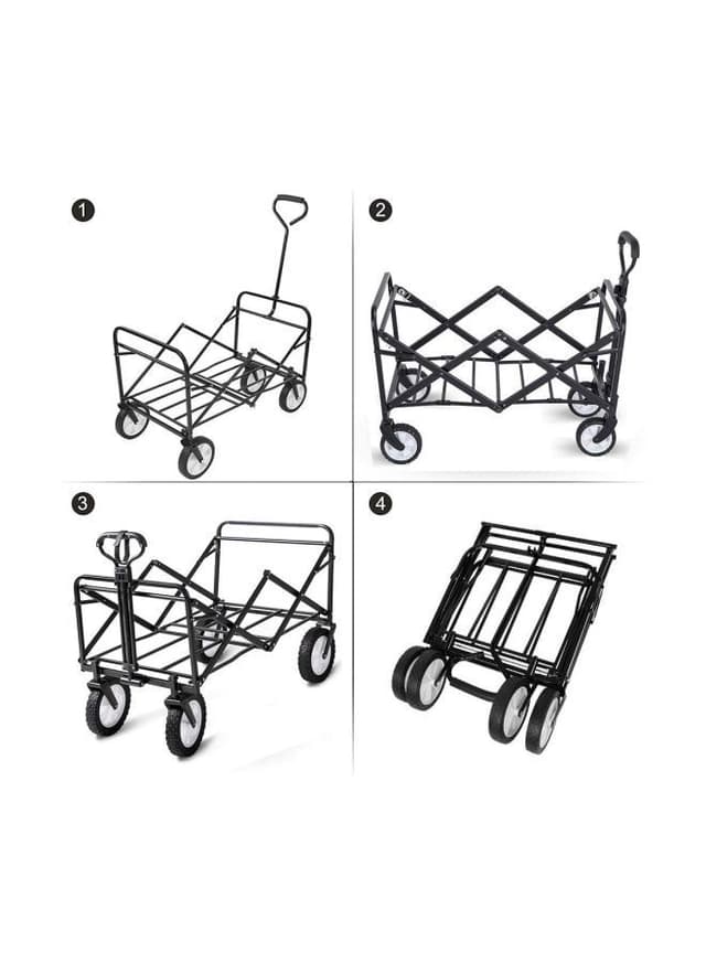Cool Baby Foldable Heavy Duty Outdoor Trolley Blue/Black 85x48x26centimeter
