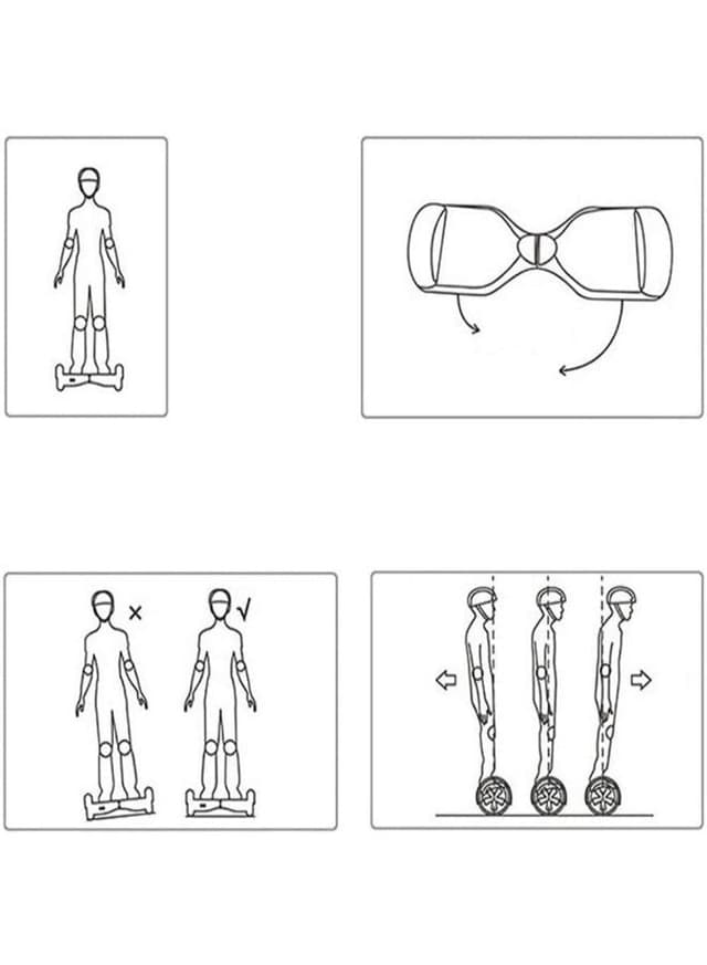 سكوتر هوفربورد لوح تزلج كهربائي Electric Self Balancing Smart Hover Board