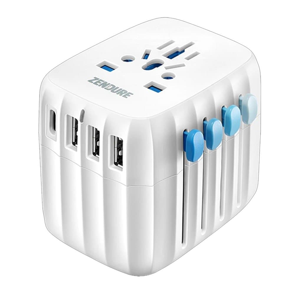 Zendure Passport GO 30W USB-C World Travel Adapter - White