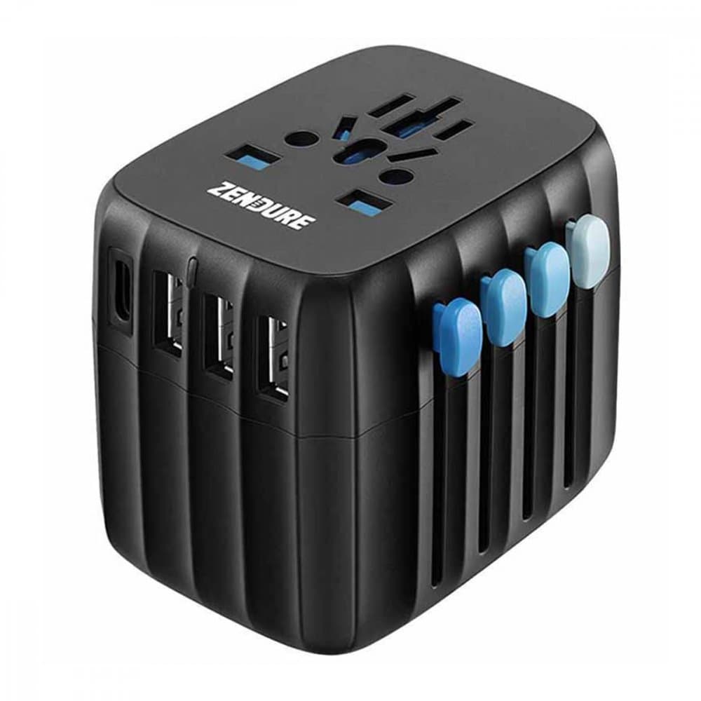 Zendure Passport GO 30W USB-C World Travel Adapter - Black