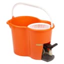 Royalford RF4238 360 Mop and Bucket Set - Modern Spin 360 Degree Spinning Mop Bucket| Adjustable Handle, Press Pedal & Dispenser Separates Clean and Dirty Water | Ideal for Marble, Tile, Woo