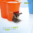 Royalford RF4238 360 Mop and Bucket Set - Modern Spin 360 Degree Spinning Mop Bucket| Adjustable Handle, Press Pedal & Dispenser Separates Clean and Dirty Water | Ideal for Marble, Tile, Woo