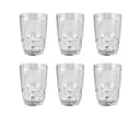 Royalford 250ml 6Pcs Glass - Portable Light Weight Water Cup Drinking Glass | Transparent Body with Dishwasher Safe | Ideal for Party Picnic BBQ Camping Garden