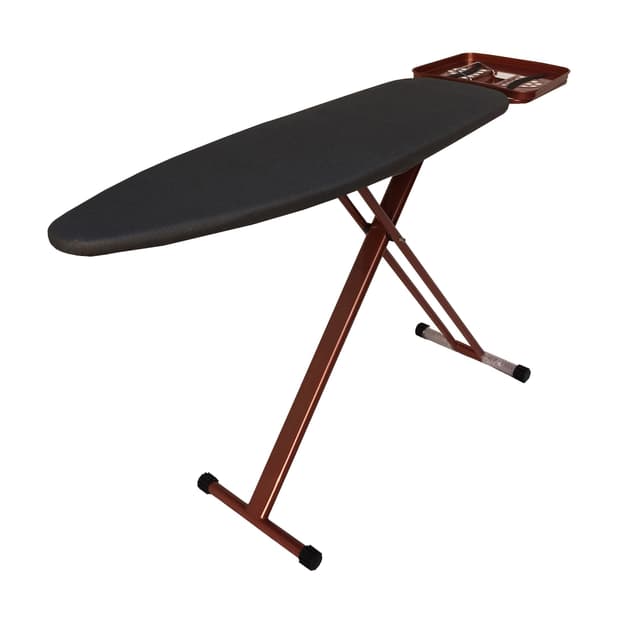 Royalford Ergo-Wide Pro Ironing Board - Portable, Steam Iron Rest, Heat Resistant Metallic Cover