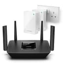 Linksys MR8300 Tri-Band Mesh WiFi Router & 2 Velop Plug-In Nodes - Bundle - Expansion Pack for Full House Coverage - 3 Packs