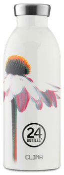 24Bottles CLIMA Bottle (500ml) Double Walled Insulated Stainless Steel Water Bottle, Eco-Friendly Reusable BPA-Free Hot Cold Modern, Portable, Leak Proof for Travel, Office, Home, Gym - Love song - 35676