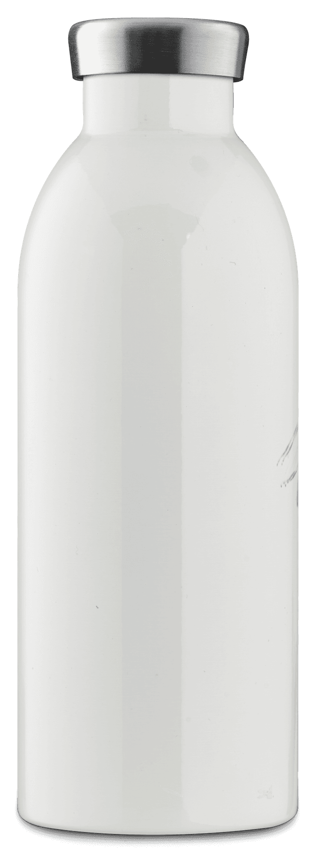 24Bottles CLIMA Bottle (500ml) Double Walled Insulated Stainless Steel Water Bottle, Eco-Friendly Reusable BPA-Free Hot Cold Modern, Portable, Leak Proof for Travel, Office, Home, Gym - Love song - 146375