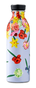 قنينة ماء معدنية - 500 مل - زهور ملونة - URBAN Bottle Floral (500ml) Lightest Insulated Stainless Steel Water Bottle, Eco-Friedly Reusable BPA - 24Bottles - 146389