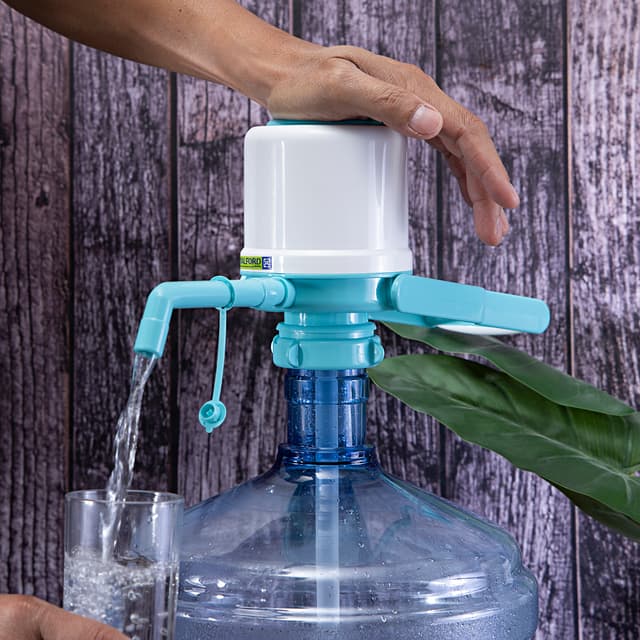 Royalford Water Pump With Lock- Dolphin Water Pump Water Bottles Pump Manual Water Bottle Pump