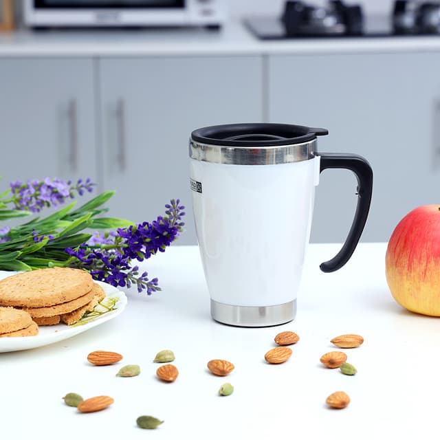 ماغ (كوب) حراري معدني 14 أونصة Royalford - 14Oz Travel Stainless Steel Mug Coffee Mug For Travel