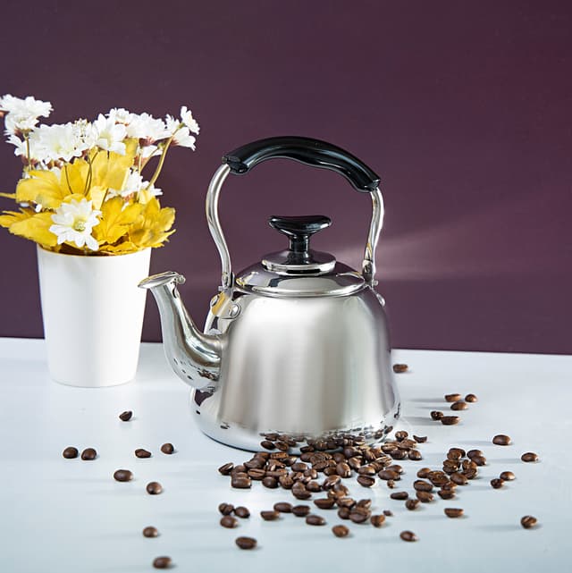 ابريق شاي ستانلس ستيل 1.5 لتر Royalford 1.5L Stainless Steel Whistling Kettle