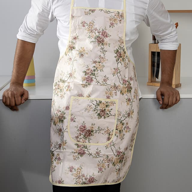 مريلة مطبخ فينيل للنساء مقاس 76 × 58 سم رويال فورد Royalford Vinyl Apron - Standard 76X58Cm Size - Multipurpose Kitchen Chef Aprons For Women - Perfect