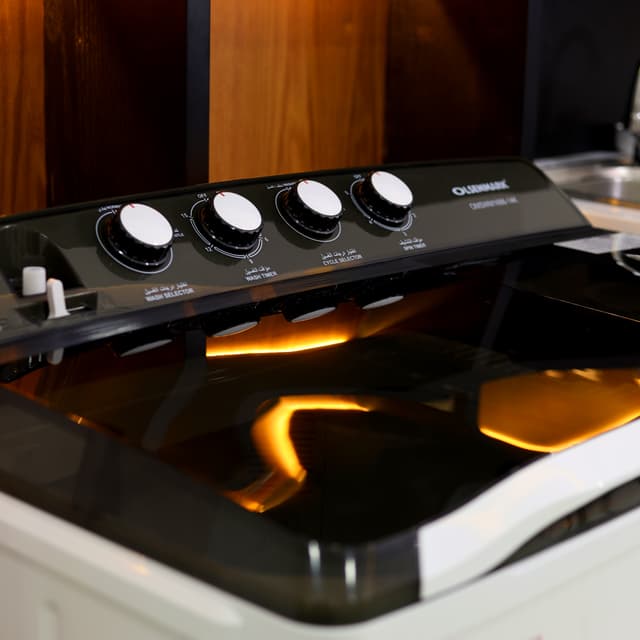 Olsenmark Semi Automatic Washing Machine, 14Kg - Twin Tub - Wash Power: 550W & Spin Power: 210W