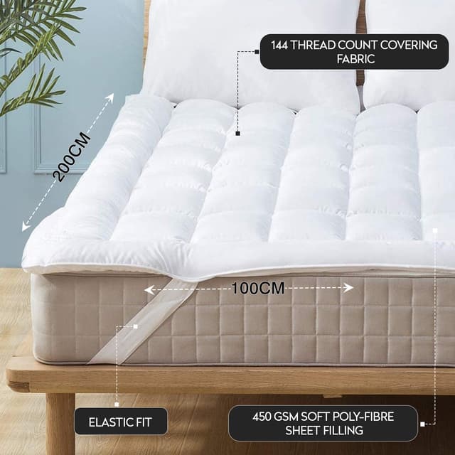 مرتبة سرير (ووتربروف) 200×100 سمPARRY LIFE Soft Mattress Topper