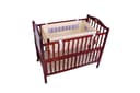 Baby Plus Coffee Wooden Bed With Cradle And Mosquito Net