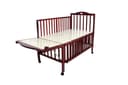 Baby Plus Coffee Wooden Bed With Cradle And Mosquito Net