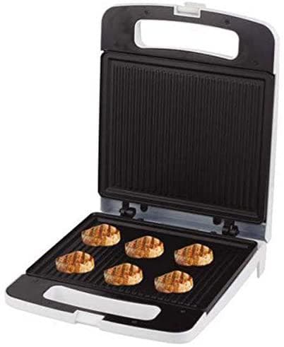 Olsenmark Sandwich Maker, 4 Slice - Cool Touch Housing - Non-Stick Cooking Plate - Power On