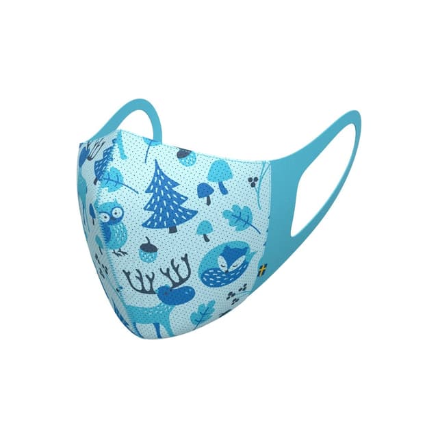 كمامات للأطفال قابلة للغسيل بطبقة فلتر قابلة للإستبدال لون أزرق Kids Lite Air Mask - Washable/Reusable Facial Mask - (Extra Small) Airinum
