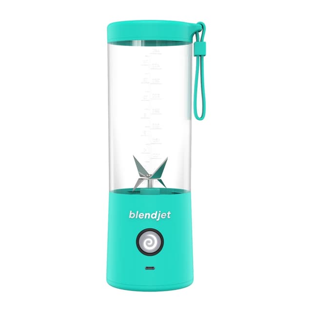 خلاط محمول ب 6 شفرات طحن لون تركواز Portable Blender 6 Stainless Steel Blades - BLENDJET-V2