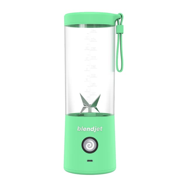 خلاط محمول ب 6 شفرات طحن لون أخضر مزرق Portable Blender 6 Stainless Steel Blades - BLENDJET-V2