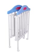 سرير للأطفال أزرق مع ناموسية Wooden Bed With Cradle And Mosquito Net - Baby Plus