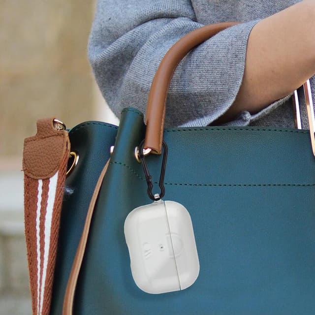 Case-Mate Apple Airpods 3rd Gen Case - Tough Clear Design, Lightning Port Access, Included Carbiner Clip, Precision Molded Fit, Wireless Charging Compatible - Clear