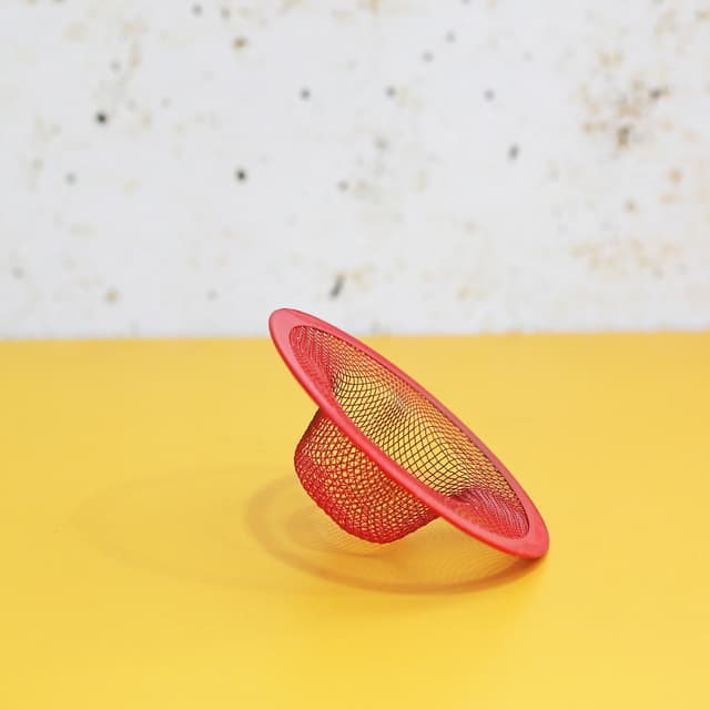 Delcasa 11.5 cm Sink Strainer - Kitchen Sink Strainer Basket Catcher with Upgrade Handle, Anti-Clogging Stainless Steel Drain Filter Strainer for Kitchen Drains, Rust Free