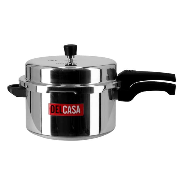Delcasa 7.5L Aluminium Pressure Cooker - Lightweight & Durable Home Kitchen Pressure Cooker With Lid
