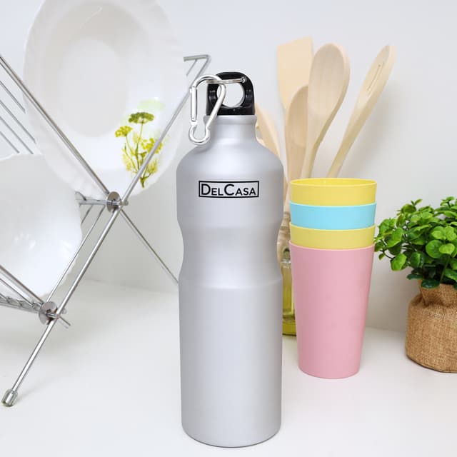 حافظة ماء 750 مل Aluminum Lily Water Bottle من Delcasa