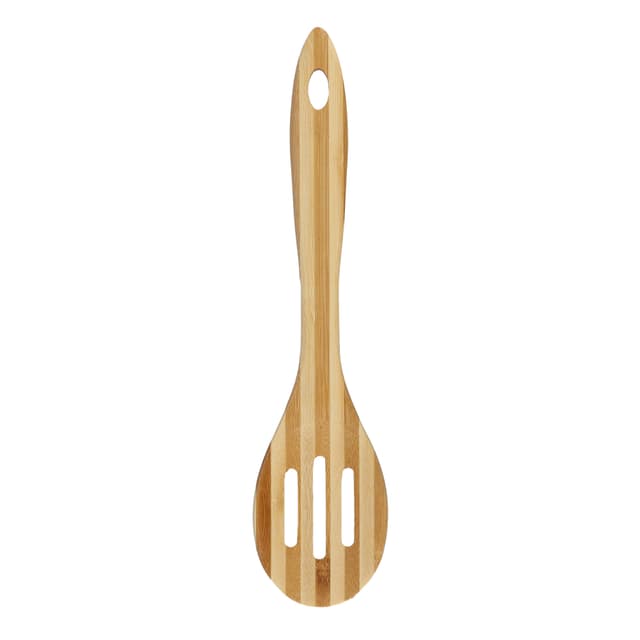 ملعقة مصفاة خشبية من الخيزران Delcasa Bamboo Serving Spoon