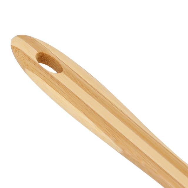 ملعقة مصفاة خشبية من الخيزران Delcasa Bamboo Serving Spoon