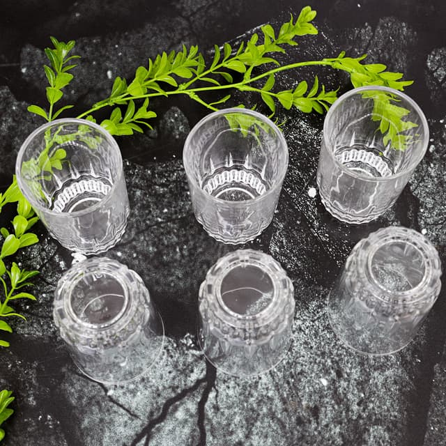 Delcasa 6Pcs 270Ml/ 9Oz Glass Tumbler - Portable Water Cup Drinking Glass