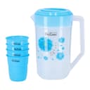 ابريق ماء 2.3 لتر مع أربع كاسات Delcasa 2.3 Litre Water Jug With 4 Glasses