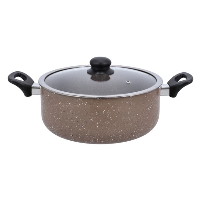 طقم أواني طهي غرانيت Granite Coated Smart Cookware Set - Delcasa