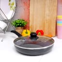 مقلاة ألمنيوم مقاس 26 سم Non Stick Aluminium Deep Fry Pan With Lid - Delcasa