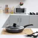 مقلاة ألمنيوم مقاس 26 سم Non Stick Aluminium Deep Fry Pan With Lid - Delcasa