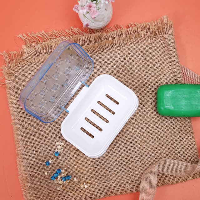 حامل صابون Soap Box Soap Holder Organiser Box Case من Delcasa