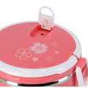 حافظة طعام بطبقتين - 1700 مل - وردي 2 Layer Round Lunch Box - Delcasa