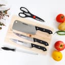 Delcasa 5 Pcs Kitchen Knife Set With Cutting Board