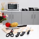 Delcasa 5 Pcs Kitchen Knife Set With Cutting Board