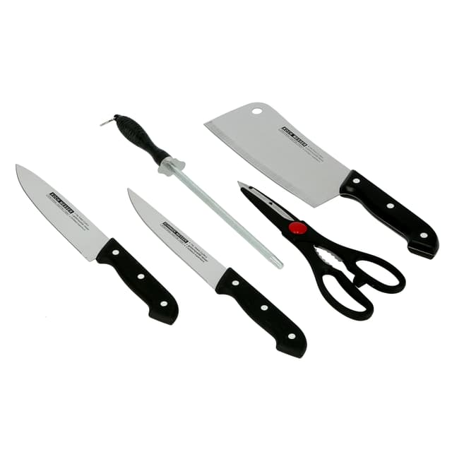 Delcasa 5 Pcs Kitchen Knife Set With Cutting Board