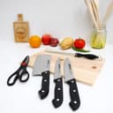 Delcasa 5 Pcs Kitchen Knife Set With Cutting Board