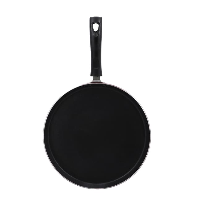 مقلاة بحواف رفيعة - 28 سم  Non-Stick Flat Tawa, Premium Quality Aluminium - Delcasa