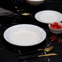 Delcasa Melamineware Dinner Set 20Pcs, DC1919 - 10" Deep Plate, 8" Flat Plate, 4" Bowl, 8.5 Bowl, Rice Spoon, Dishwasher Safe, Freezer Safe