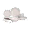 Delcasa Melamineware Dinner Set 20Pcs, DC1919 - 10" Deep Plate, 8" Flat Plate, 4" Bowl, 8.5 Bowl, Rice Spoon, Dishwasher Safe, Freezer Safe